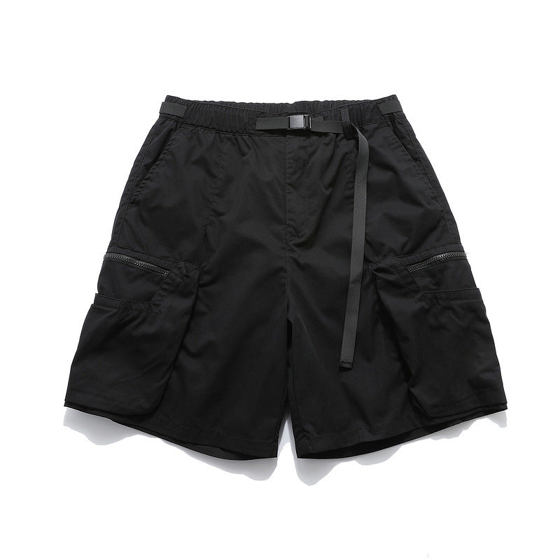 Men Shorts Multi-Pocket Workwear Shorts Functional Casual Pants