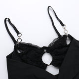 Women Dresses Spring Slim-Fitting Short Skirt Sexy Cutout Split Sling Dress (Csm202403)