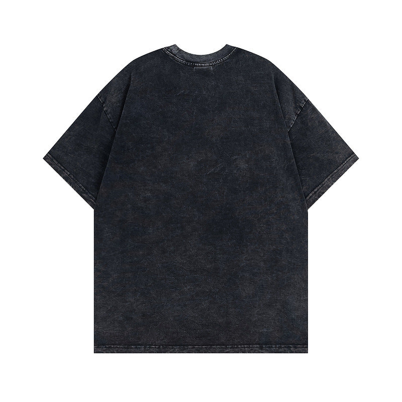 Men T Shirt Graffiti Loose Short Sleeve T-shirt