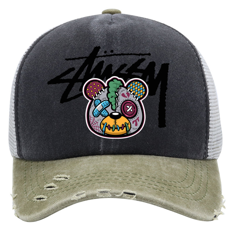 Stussy Hat Spring and Autumn Fashion Baseball Cap Breathable Retro Wash Printing
