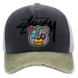 Stussy Hat Spring and Autumn Fashion Baseball Cap Breathable Retro Wash Printing