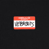 Vetements T Shirts VTM Hello My Name Is Red Signature Graffiti Logo T-shirt