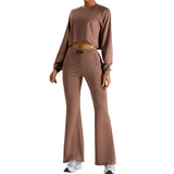 Women Yoga Set Autumn and Winter Sports Sweatshirt and Sweatpants