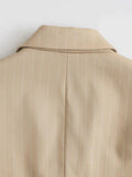 Women's Suits Jacket Women's Autumn Lace up Short Midriff-Baring Top