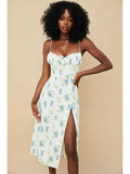 Women Dresses Summer Floral Slip Dress Sexy Dress (Zns0409)
