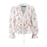 Women Tops Summer Cardigan Button Lace Shirt Top