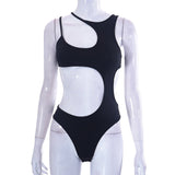 Women Jumpsuit Summer Sexy Sleeveless Hollow-out Navel Jumpsuit