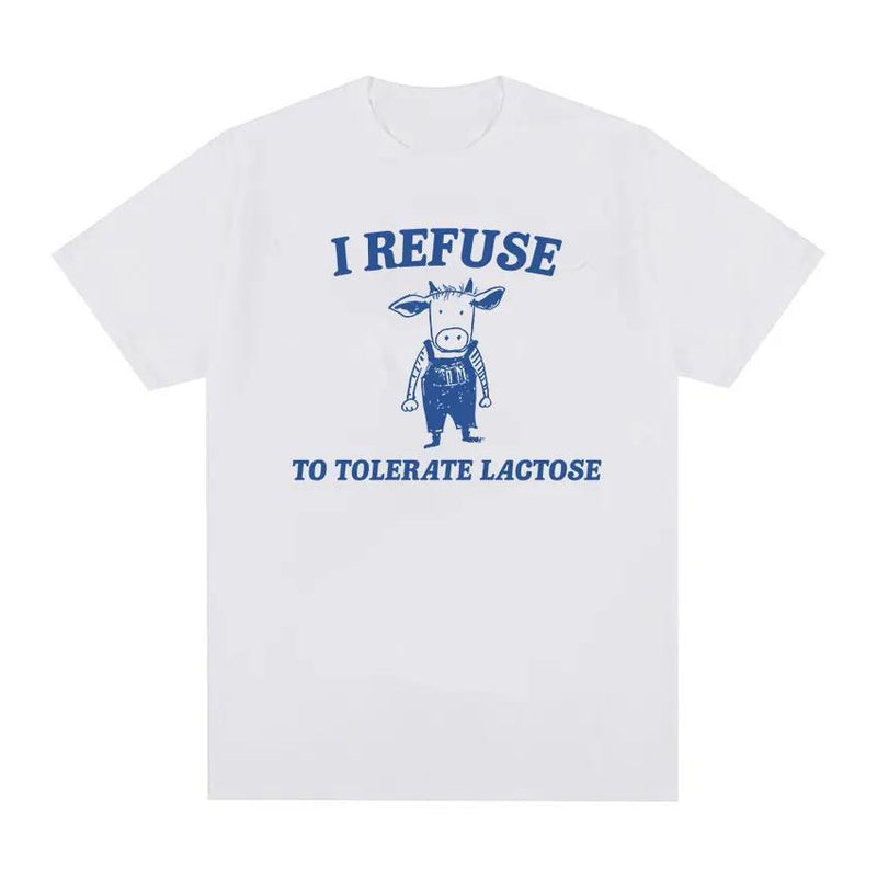 Tolerate Lactose Funny Meme Tee Shirt Men Women Fashion