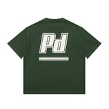 Men T Shirt Letter Patch Embroidered Crew Neck Hip Hop