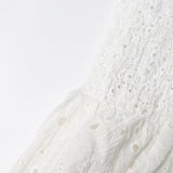 Women Dresses Summer Hollow out Skirt Dress (Qymy0409)