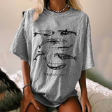 Whale of a Time Print Top Tee Summer Soft Unisex Vegan