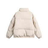 Unisex Coat Winter Corduroy Stitching Cotton Jacket