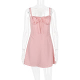 Women Dresses Sexy Lacing Slim Fit Skirt Sling Dress (Bla0420)