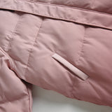 Unisex Winter Cotton Coat Gradient Hooded Cotton-Padded Coat Embroidered Cotton-Padded Coat