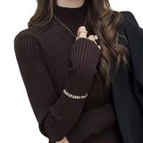 Women Knitwear Autumn and Winter Turtleneck Knitwear Slim Top