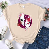 2024Demon Slayer Mask Anime Prints T-Shirt