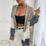 Women Knitted Sweater Autumn Cardigan Mid-Length Sweater Coat