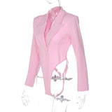 Women Jumpsuit Winter Sexy Backless Slim Fit Long Sleeve Jumpsuit