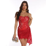 Women Dresses Sexy Lace Dress Dress Skirt (Zns0409)