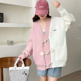 Women Knitwear Autumn and Winter Sweater Coat Loose Knitted Cardigan