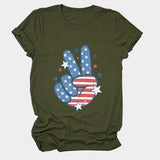 Personalized printed casual loose short-sleeved summer crew neck T-shirt