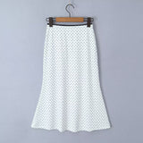 Women Dresses Summer Strap Tube Top Printed Slim Skirt Suit (Xds0414)