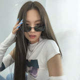 Women T-shirt Summer Slim-Fit Printed round Neck Midriff-Baring T-shirt