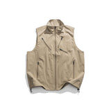 Unisex Hoodie Autumn Multi-Pocket Zipper Vest