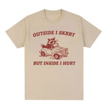 My Tummy Hurts Funny Raccoon Graphic T Shirt Weird