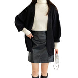 Women's Cardigan Sweater Autumn and Winter Knitting Coat Women's Cardigan Style Sweater 8t3117