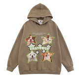 Men Hoodie Puppy Printed Couple Hooded Sweater