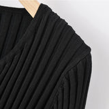 Women Sweater Knitwear V-neck Long-Sleeve Knitwear Spring and Autumn Thin Cardigan Sweater
