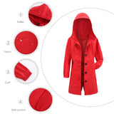 Women Trench Coat Autumn and Winter Waterproof Anorak Women's Casual Long Coat
