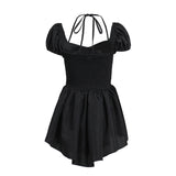 Women Tops Spring Dress Puff Sleeve Dress