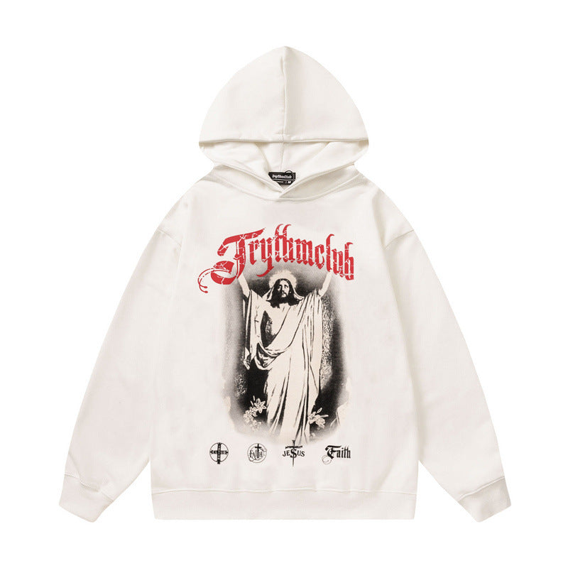 Men Hoodie Vintage Oversize Top