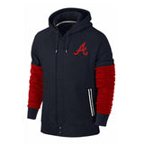 MLB Hoodie baseball jersey hoodie MLB hooded sweater men's cardigan top (Part 3)