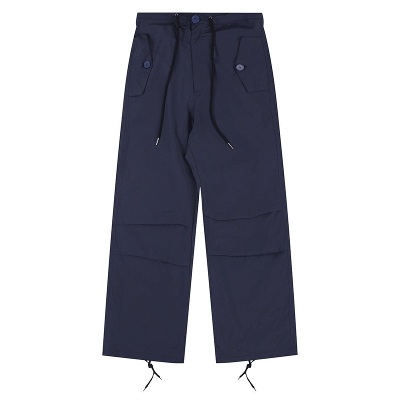 Men Sweatpants Cargo Casual Trousers Loose Straight Trousers