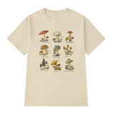 Dreamchase-JF Mushroom Special Funny Printed T Shirt Women