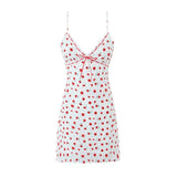 Women Dresses Summer V-neck Strap Dress Sexy Skirt (Xds0414)