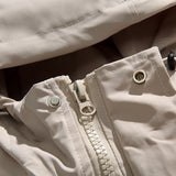 Unisex Winter Cotton Coat Three-Dimensional Pocket Hooded down Jacket