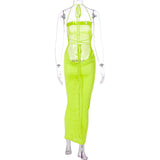 Women Dresses Summer Sexy Backless Self-Tie Dress