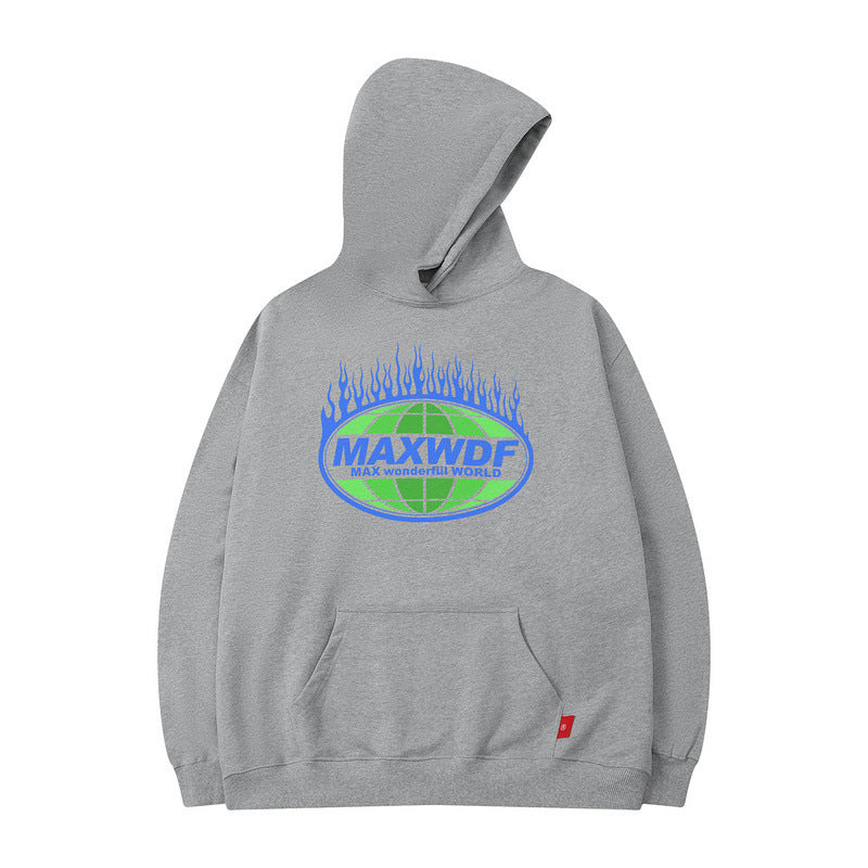 Men Hoodie Loose Couple Casual Hooded Coat