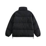 Unisex Winter Cotton Coat Stand-up Collar Cotton-Padded Clothes Vintage Loose Embroidered Cotton Jacket