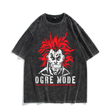 Washed Vintage Short Sleeve T-Shirt Baki Hanma