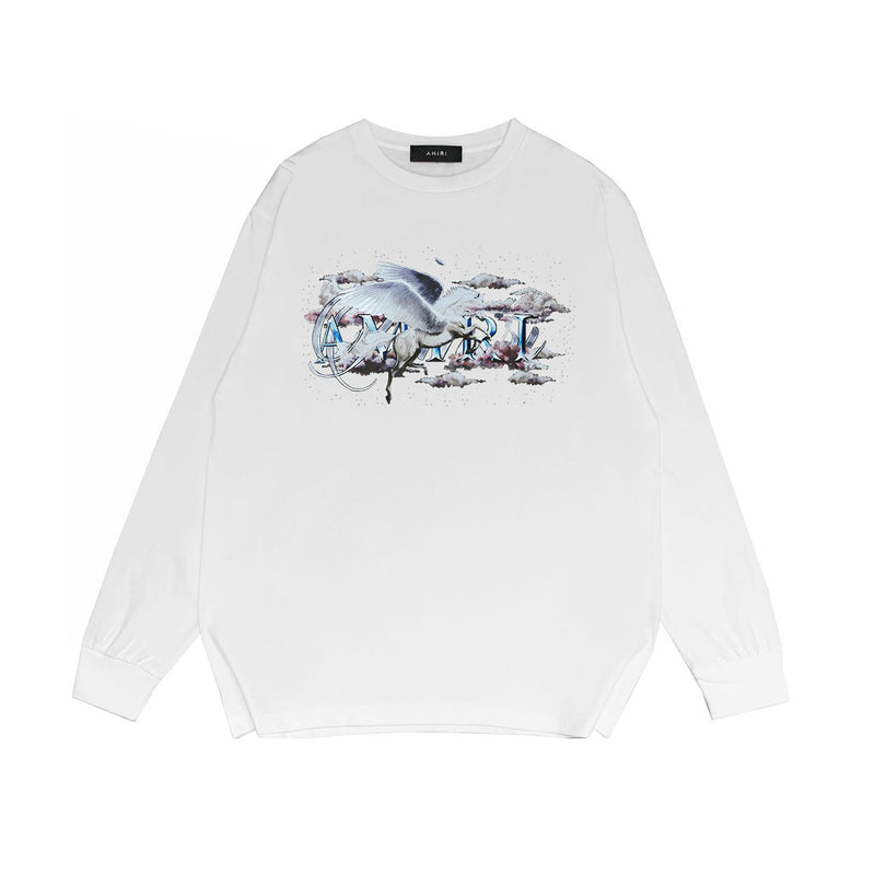 Amiri Long Sleeve Shirt Fashion Brand Long Sleeve Long-Sleeved T-shirt Blouse