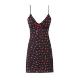 Women Dresses Summer V-neck Strap Dress Sexy Skirt (Xds0414)