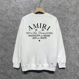 Amiri Long Sleeved Shirt Fashion Brand Crew Sweatshirts round Neck Sweater