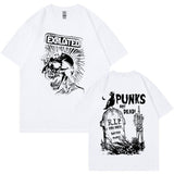 Rock Band The Exploited Retro Graphic Tee Shirt Punks