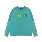 Amiri Long Sleeved Shirt Fashion Brand Crew Sweatshirts round Neck Sweater