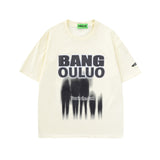 Men T Shirt Angel Graffiti Short Sleeve T-shirt